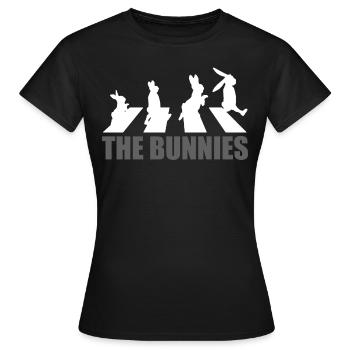 The Bunnies Bunny Rabbit Bunny Animal Love - Women's T-Shirt - black - Front - AI Model Female 172 dark (172cm)
