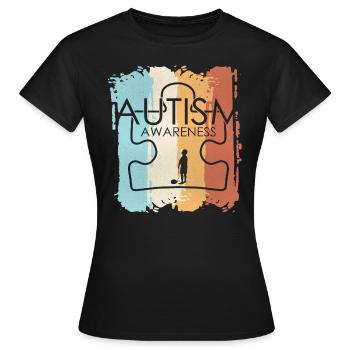 Autismus Autism Awareness Day Autist - Frauen T-Shirt - Schwarz - Vorne - AI Model Female 172 dark (172cm)