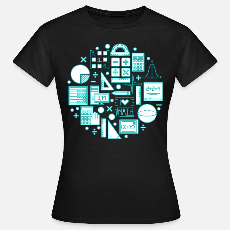 Math Teacher Teacher Math - T-shirt Femme - noir