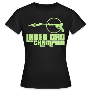 Laser tag laser laser soldat tir hobby - T-shirt Femme - noir - Devant - AI Model Female 172 dark (172cm)