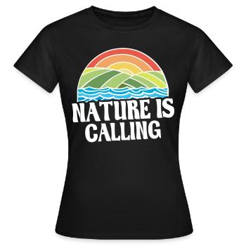 amoureux de la nature - T-shirt Femme - noir - Devant - AI Model Female 172 dark (172cm)