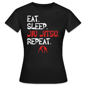 Brazilian Jiu Jitsu BJJ - Frauen T-Shirt - Schwarz - Vorne - AI Model Female 172 dark (172cm)