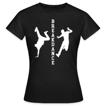 Breakdancing Breakdance Hip Hop Rap BBoy - Frauen T-Shirt - Schwarz - Vorne - AI Model Female 172 dark (172cm)