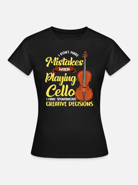 violoncelle - T-shirt Femme - noir