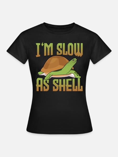 Schildkröte Tortoise - Frauen T-Shirt - Schwarz