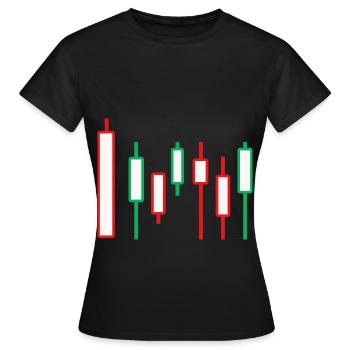 Börse Währung Wall Street Trader Forex - Frauen T-Shirt - Schwarz - Vorne - AI Model Female 172 dark (172cm)