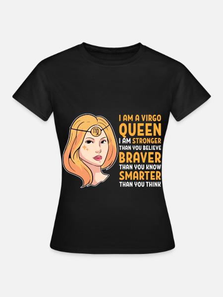Sternzeichen Jungfrau - Frauen T-Shirt - Schwarz