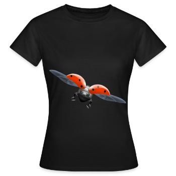 coccinelle coccinelle - T-shirt Femme - noir - Devant - AI Model Female 172 dark (172cm)