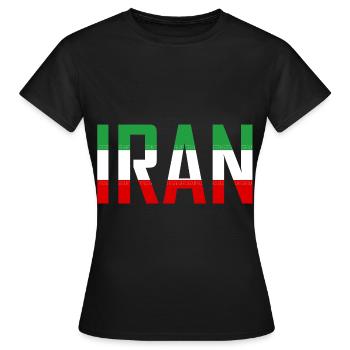 Iran Perse - T-shirt Femme - noir - Devant - AI Model Female 172 dark (172cm)