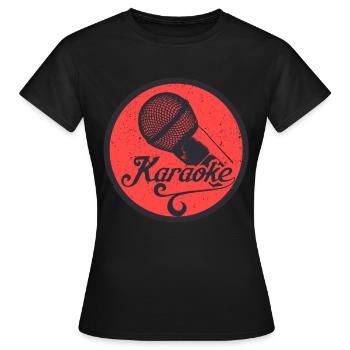 Karaoke - Frauen T-Shirt - Schwarz - Vorne - AI Model Female 172 dark (172cm)