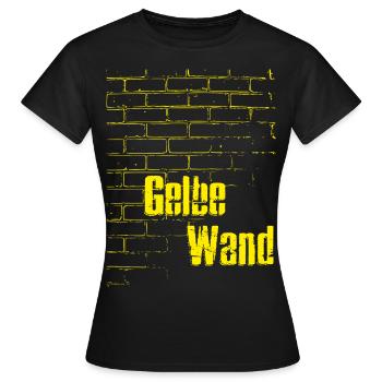 Cadeau de stade de football du mur jaune de Dortmund - T-shirt Femme - noir - Devant - AI Model Female 172 dark (172cm)
