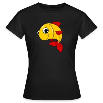 Pêche douce pêche pêche pêche sport pêcheur - T-shirt Femme - noir - Devant - AI Model Female 172 dark (172cm)