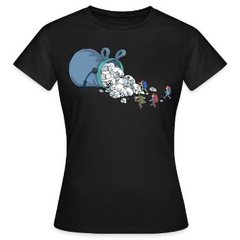 Klettern Chalk Bag Kletterer Bouldern Geschenk - Frauen T-Shirt - Schwarz - Vorne - AI Model Female 172 dark (172cm)