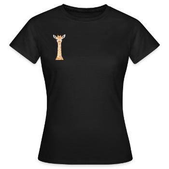 Baby giraffe - Women's T-Shirt - black - Front - AI Model Female 172 dark (172cm)