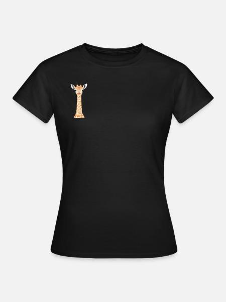 Bébé girafe - T-shirt Femme - noir