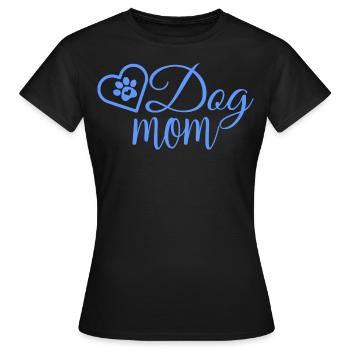 Dog Mom - Frauen T-Shirt - Schwarz - Vorne - AI Model Female 172 dark (172cm)