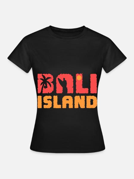 Surf de surf de surf surfergirl Bali Surf surf - T-shirt Femme - noir