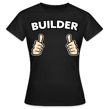 Bauarbeiter Baustelle.Geschenkidee - Frauen T-Shirt - Schwarz - Vorne - AI Model Female 172 dark (172cm)