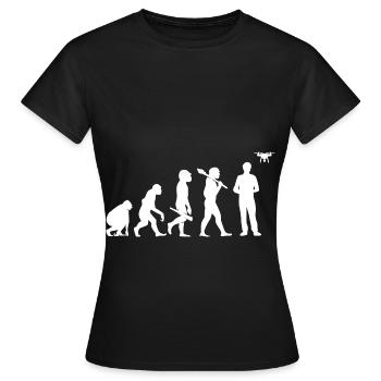Drone - T-shirt Femme - noir - Devant - AI Model Female 172 dark (172cm)