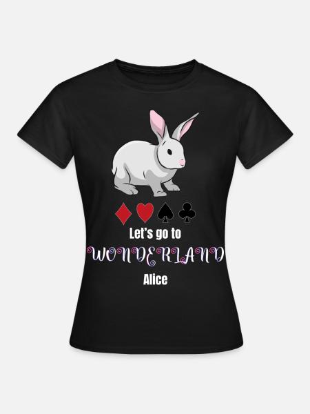 Alice au pays des merveilles - T-shirt Femme - noir