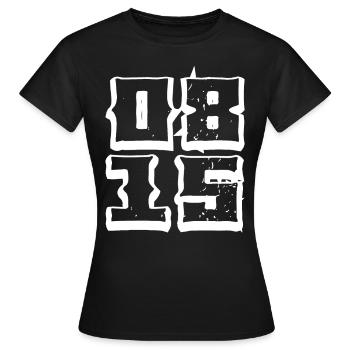 0815 null huit-quinze idiome - T-shirt Femme - noir - Devant - AI Model Female 172 dark (172cm)