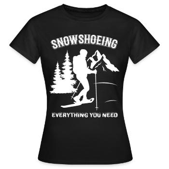 Raquette Raquette Raquette - T-shirt Femme - noir - Devant - AI Model Female 172 dark (172cm)