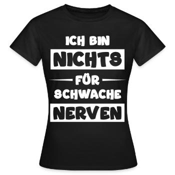 Je ne suis pas pour les âmes sensibles qui disent - T-shirt Femme - noir - Devant - AI Model Female 172 dark (172cm)