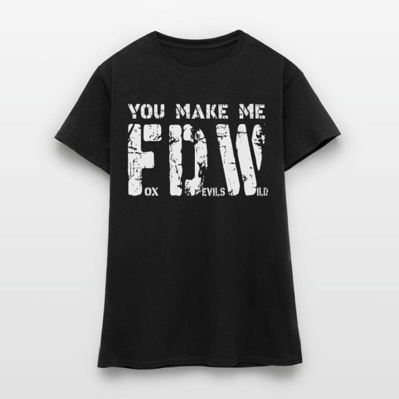 Fox Devils Wild FDW Fox Devil Wild Denglish T-shirt Femme