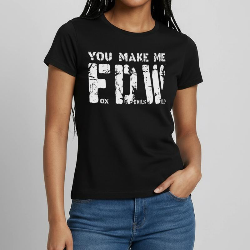 Fox Devils Wild FDW Fox Devil Wild Denglish T-shirt Femme
