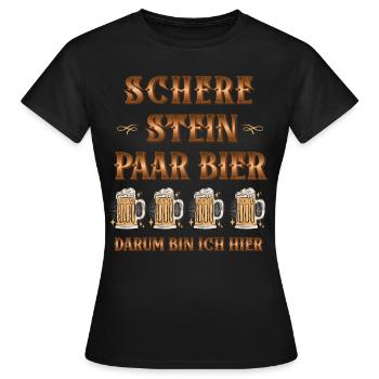  Trinkspruch JGA Malle - Frauen T-Shirt - Schwarz - Vorne - AI Model Female 172 dark (172cm)
