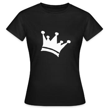 cadeau enfants couronne couronne couronne couronne couronne roi roi - T-shirt Femme - noir - Devant - AI Model Female 172 dark (172cm)