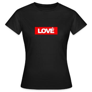 Lové Tshirt - Women's T-Shirt - black - Front - AI Model Female 172 dark (172cm)