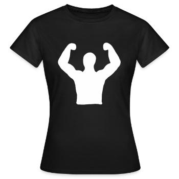 Sport Sieg Gewinner Fitness Bodybuilding Geschenk - Women's T-Shirt - black - Front - AI Model Female 172 dark (172cm)
