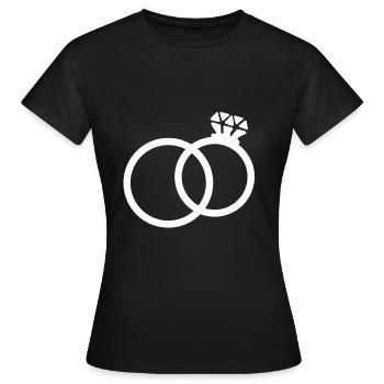 Mariage Mariage Mariage mariage - T-shirt Femme - noir - Devant - AI Model Female 172 dark (172cm)