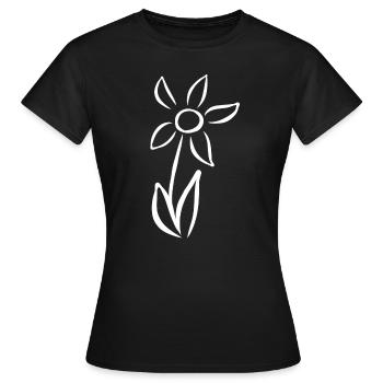 Flower plant gardener flowers bloom garden blooming - Women's T-Shirt - black - Front - AI Model Female 172 dark (172cm)