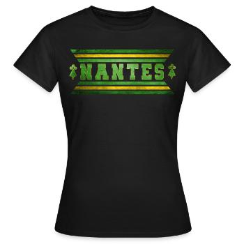 Football Nantes vintage - T-shirt Femme - noir - Devant - AI Model Female 172 dark (172cm)