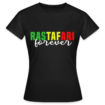 Rastafari pour toujours - T-shirt Femme - noir - Devant - AI Model Female 172 dark (172cm)