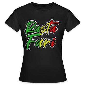 Rastafari - T-shirt Femme - noir - Devant - AI Model Female 172 dark (172cm)