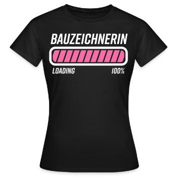 Bauzeichnerin Architektin Beruf - Frauen T-Shirt - Schwarz - Vorne - AI Model Female 172 dark (172cm)