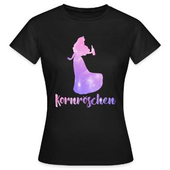 Kornröschen Junggesellinnen - Frauen T-Shirt - Schwarz - Vorne - AI Model Female 172 dark (172cm)