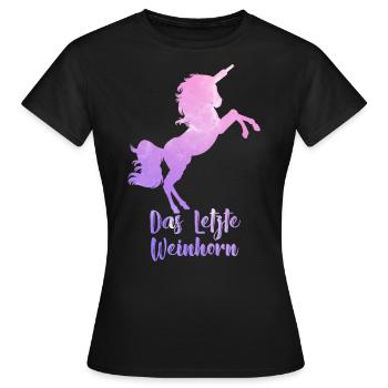 Das letzte Weinhorn Junggesellinnen - Frauen T-Shirt - Schwarz - Vorne - AI Model Female 172 dark (172cm)