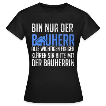 Superviseur de site Client Builder - T-shirt Femme - noir - Devant - AI Model Female 172 dark (172cm)
