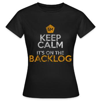 Journal de bord Scrum Master Docker Computer Geek - T-shirt Femme - noir - Devant - AI Model Female 172 dark (172cm)