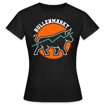 Marché boursier haussier marché boursier marché boursier - T-shirt Femme - noir - Devant - AI Model Female 172 dark (172cm)