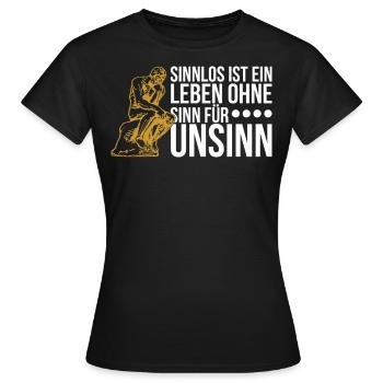 Philosophie Philosoph Philosophen Geschenk - Frauen T-Shirt - Schwarz - Vorne - AI Model Female 172 dark (172cm)