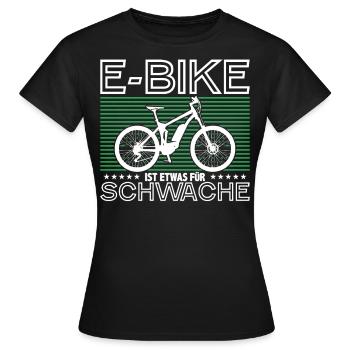 Anti E-Bike - Frauen T-Shirt - Schwarz - Vorne - AI Model Female 172 dark (172cm)