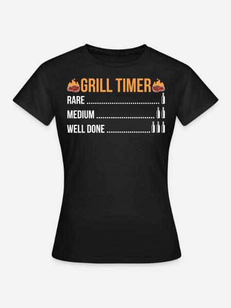 Grillen - Frauen T-Shirt - Schwarz