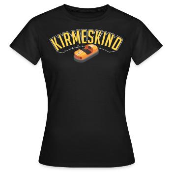 Foire à la foire de montagnes russes autos tamponneuses cadeau - T-shirt Femme - noir - Devant - AI Model Female 172 dark (172cm)