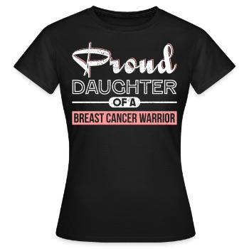 Lutte contre le cancer cadeau du cancer du sein - T-shirt Femme - noir - Devant - AI Model Female 172 dark (172cm)