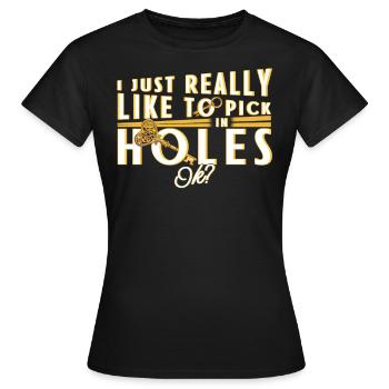 Cadeau de serrurier de serrurier - T-shirt Femme - noir - Devant - AI Model Female 172 dark (172cm)